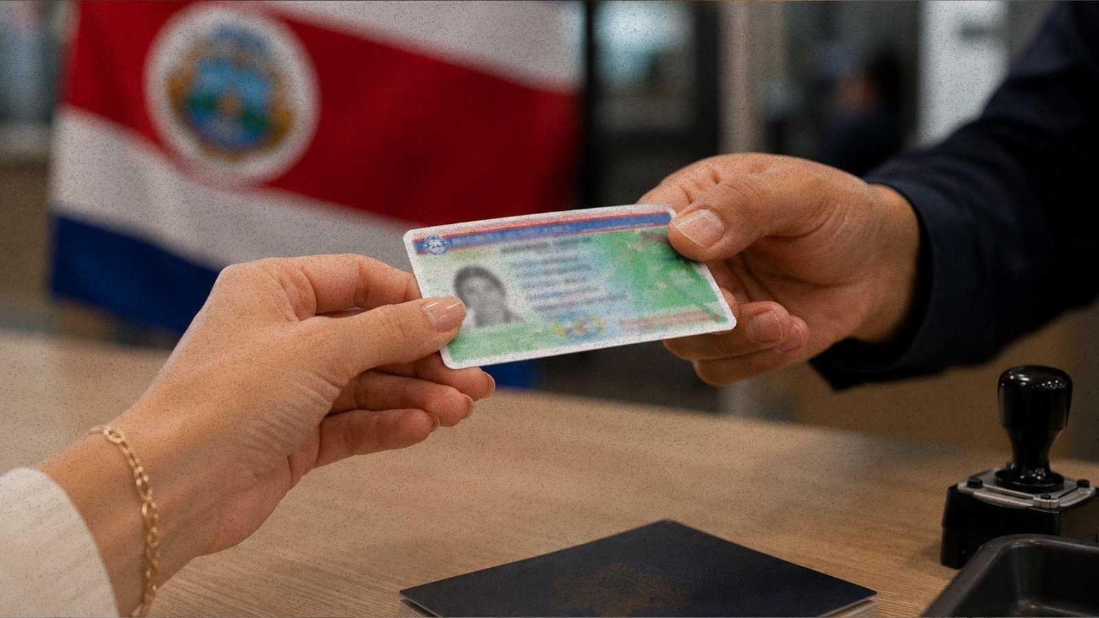 A Costa Rican DIMEX residency card